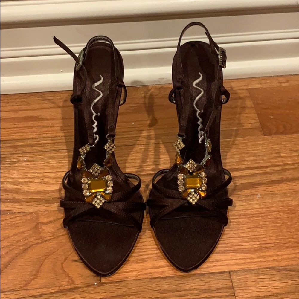 Excellent condition newer strappy heels